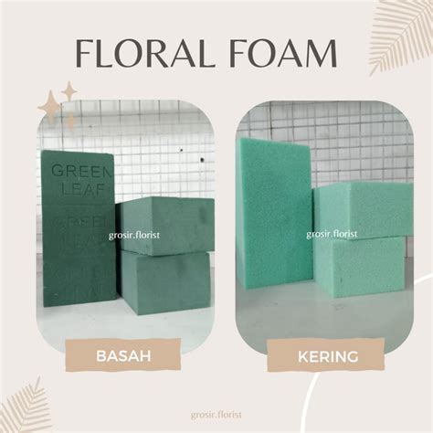 Jual FLORAL FOAM BUSA GABUS BUNGA RANTING KERING BASAH OASIS OASE