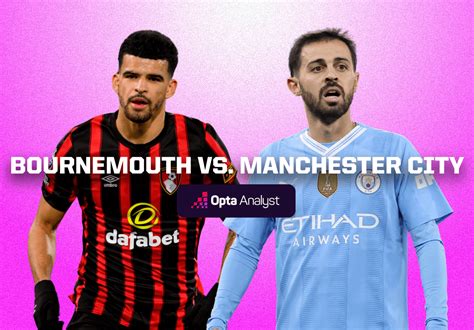 Bournemouth Vs Manchester City Prediction Opta Analyst