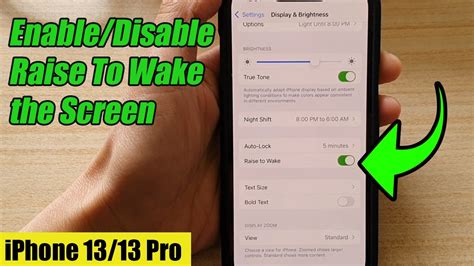 Iphone Pro How To Enable Disable Raise To Wake The Screen Youtube