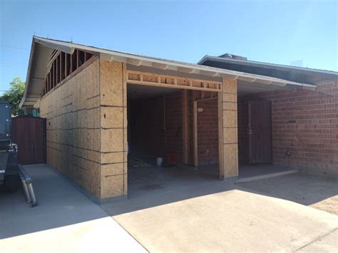 Carport To Garage Conversion In Scottsdale Az Ace Carport Conversions