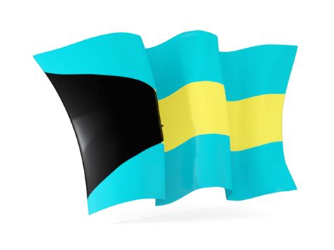 Waving Flag Illustration Of Flag Of Bahamas