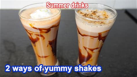 2 Ways Of Milkshake Recipe Chocolate Milkshake Recipe In Tamil How