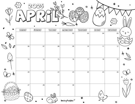 Coloring Calendar Free Printables World Of Printables