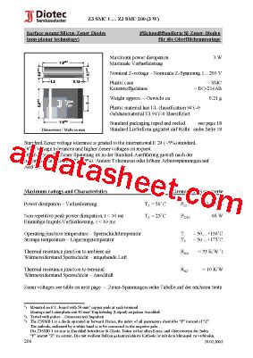 Z Smc Datasheet Pdf Diotec Semiconductor