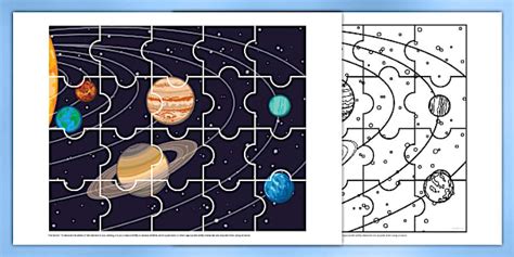 The Planets Jigsaw Puzzle Twinkl Science Profesor Hizo