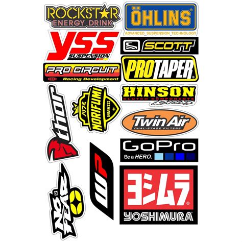 Jual STIKER STICKER PACK GOPRO SHOWA PROTAPER VIRAL KEREN MURAH MANTAB