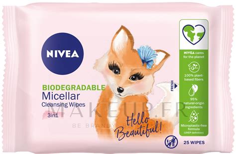 Lingettes démaquillantes micellaires biodégradables 25 pcs Nivea