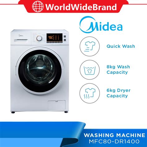 Midea Combo 2 In 1 Washer Dryer Mfc80 Dr1400 8kg6kg Mf100d85b 85kg