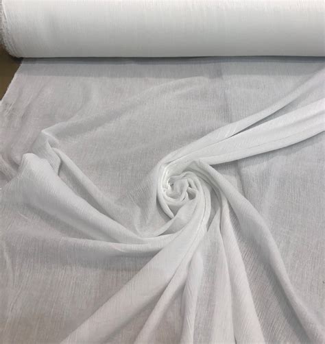 100 Cotton Gauze 48 Wide Beautiful White Color Cotton Gauze Fabric