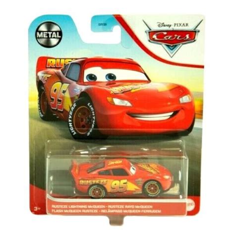 Buy Pixar Cars Metal Series Rusteze Lightning McQueen 95 Car Mattel ...