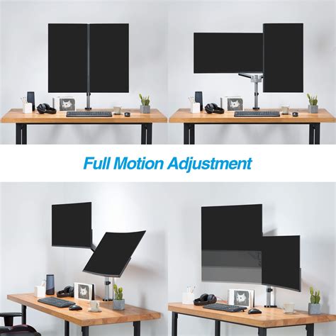 Buy AVLT Dual 13 32 Monitor Arm Desk Mount Fits Two Flat Curved