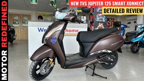 New TVS Jupiter 125 Smart Xonnect 2023 Model Review On Road Price