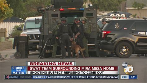 Man Barricades Himself In Mira Mesa Home Prompts Swat Standoff Youtube