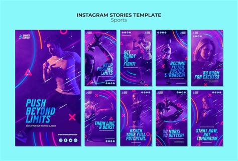 Free Psd Sport Instagram Stories Template