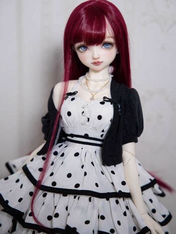 Bjd Wig High Temperature Long Straight Hair For Sd Msd Yosd Size Ball