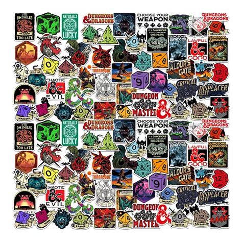 Dungeons And Dragons Stickers Variety Pack