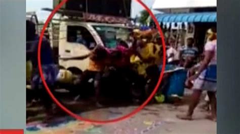 Horrific Accident Caught On Camera Speeding Vehicle Mows Down People