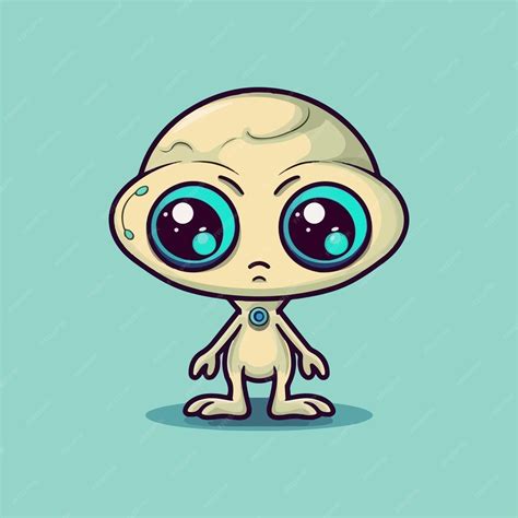 Premium Vector | Cute Alien Cartoon Vector Illustration