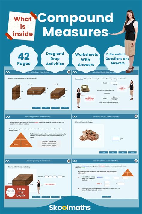 Compound Measures Interactive Gcse Maths Lesson With Printable