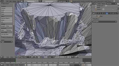 Using Displace Modifier To Create Terrain In Blender Hd Youtube