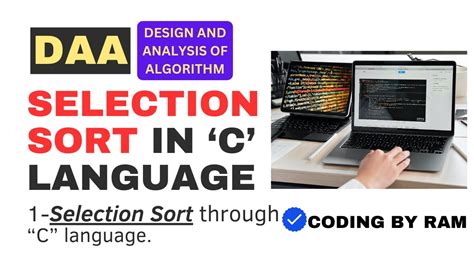 Selection Sort In C Language Youtube