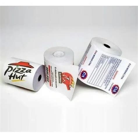 Wood Pulp Printed Thermal Paper Roll Gsm Gsm At Rs Roll In