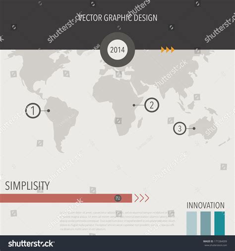 Stock Vektor „world Map Charts Vector Graph Vector“ Bez Autorských