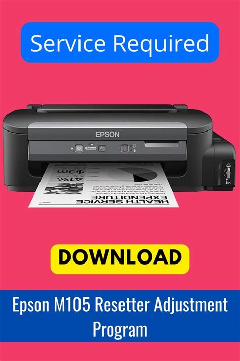 Epson m105 resetter adjustment program – Artofit