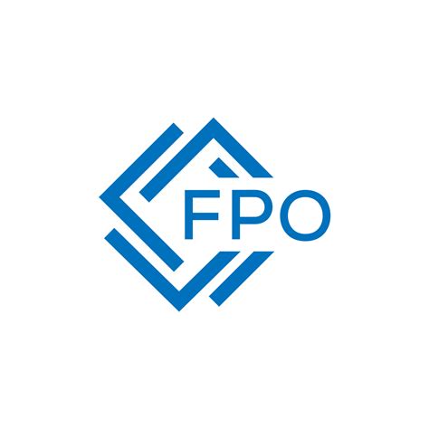 FPO letter logo design on white background. FPO creative circle letter logo concept. FPO letter ...