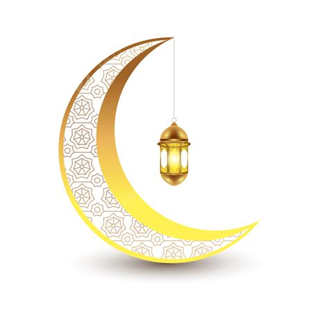 Moon With Lantern Vector Moon Lantern Ramadan PNG And Vector With