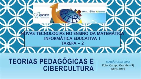 Teorias Pedagógicas E Cibercultura Ppt