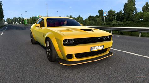 Dodge Challenger SRT Hellcat Widebody LC 2018 Para Euro Truck Simulator 2