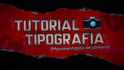 Como Fazer TIPOGRAFIA No AFTER EFFECTS YouTube