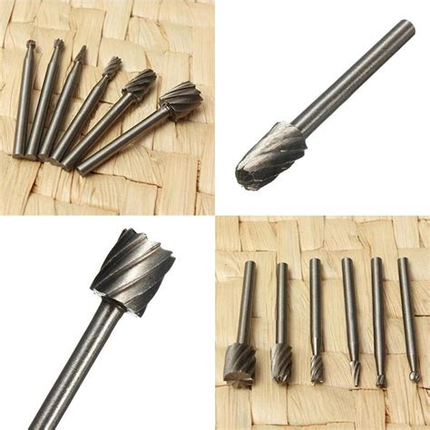 Pcs Set Hss Rotary Burrs Files Milling Cutter Router Bits Set