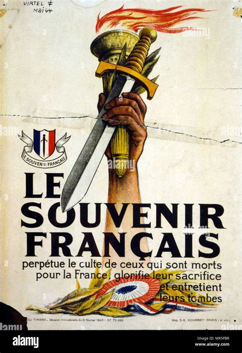 Propaganda Poster Issued By The Vichy French Government To Commemorate