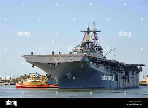 The Amphibious Assault Ship Uss Wasp Lhd 1 Pulls Into Naval Station Mayport For A Port Visit