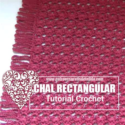 Chal Rectangular a Crochet Tutorial en español