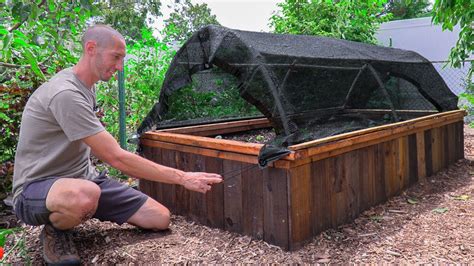 How To Build A SHADE COVERING For A Raised Bed Garden YouTube