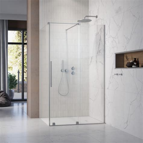 Brushed Nickel Radaway Furo Kdj Premium Shower Enclosure Bathroom