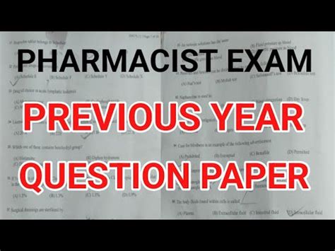 Pharmacist Previous Year Questions Osssc Mppeb Hssc Pmc Dmer