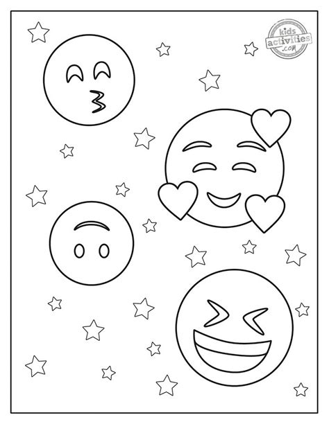 a black and white drawing of smiley faces with stars on the side, one ...