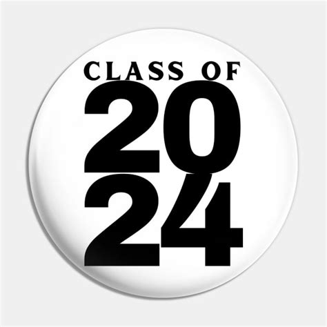 Class Of 2024 Bold Simple Typography 2024 Design For Class Of Graduation Design Black