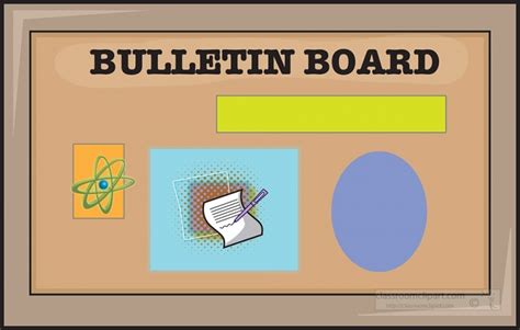 Bulletin Board Royalty Free Vector Clip Art Illustration Vc061700