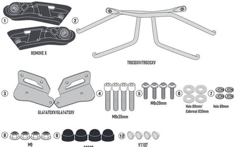 Soporte alforjas H CB 650 R 21 de fijación rápida REMOVE X TR1185 Givi