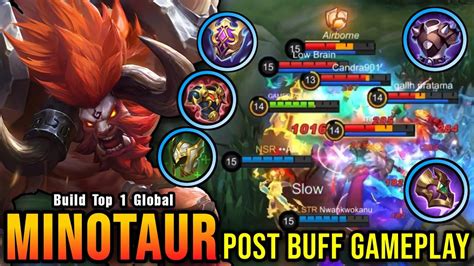 Super Tank Minotaur Post Buff Gameplay Build Top Global Minotaur