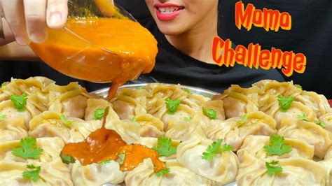 Spicy Jhol Momo Challenge 🥟🔥spicy Gravy Momo Challenge Momo Eating