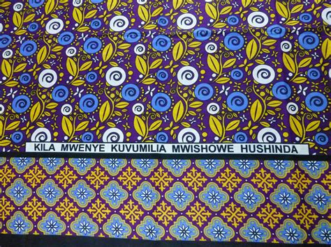 African Traditional Kanga Khanga Sarong Fabrics For Dressmaking Craft Making Fabrics African