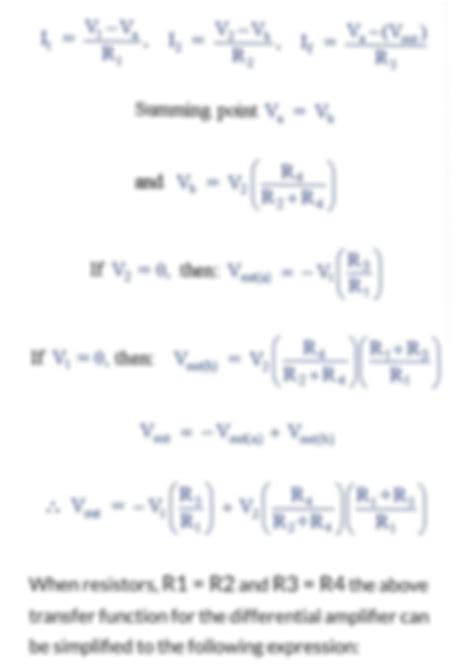 SOLUTION: Difference amplifier - Studypool