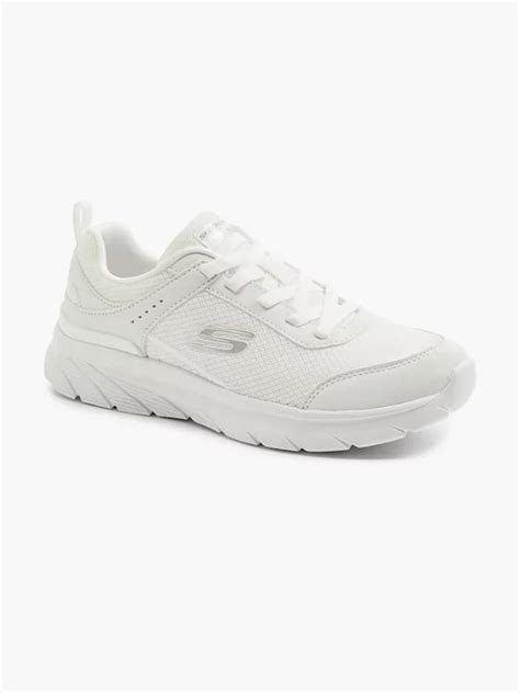 Skechers Ladies Skechers White Trainers In White Deichmann