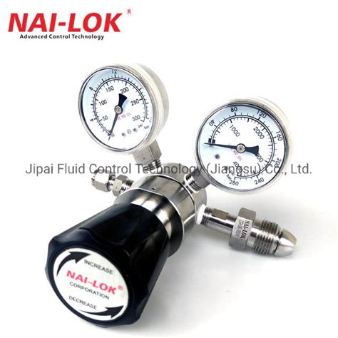 Nailok Adjustable Oxygen Nitrogen High Pressure Regulator 1 4NPT